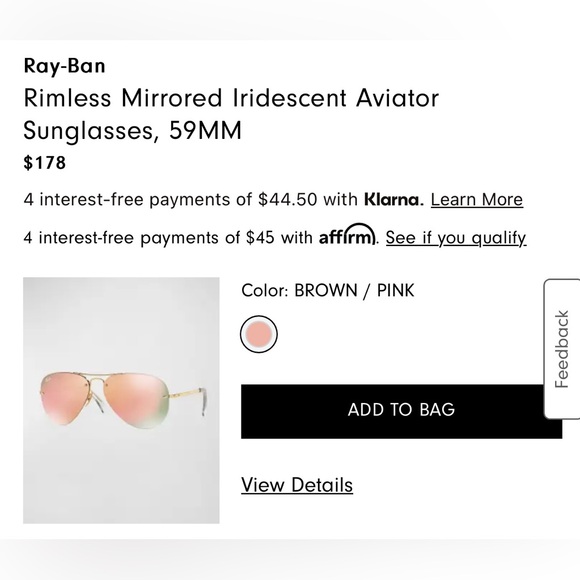 RayBan Aviator Sunglasses - Picture 6 of 6